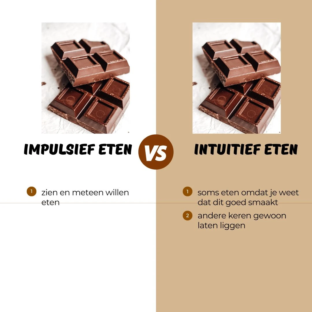 Impulsief vs intuïtief eten