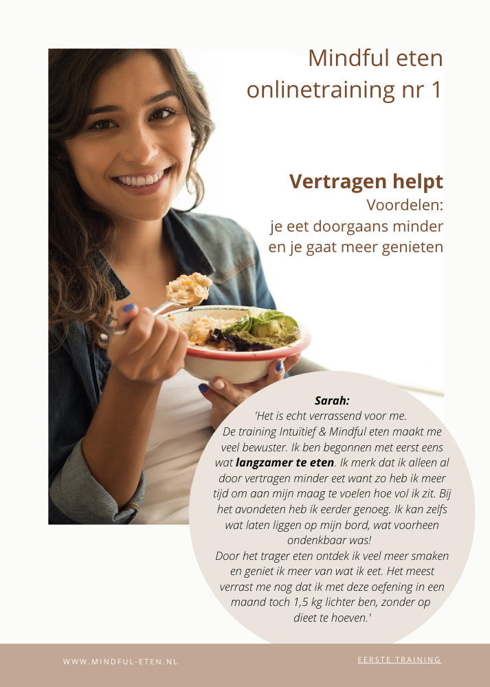 Doe je mee met de 1e mindful eten challenge?