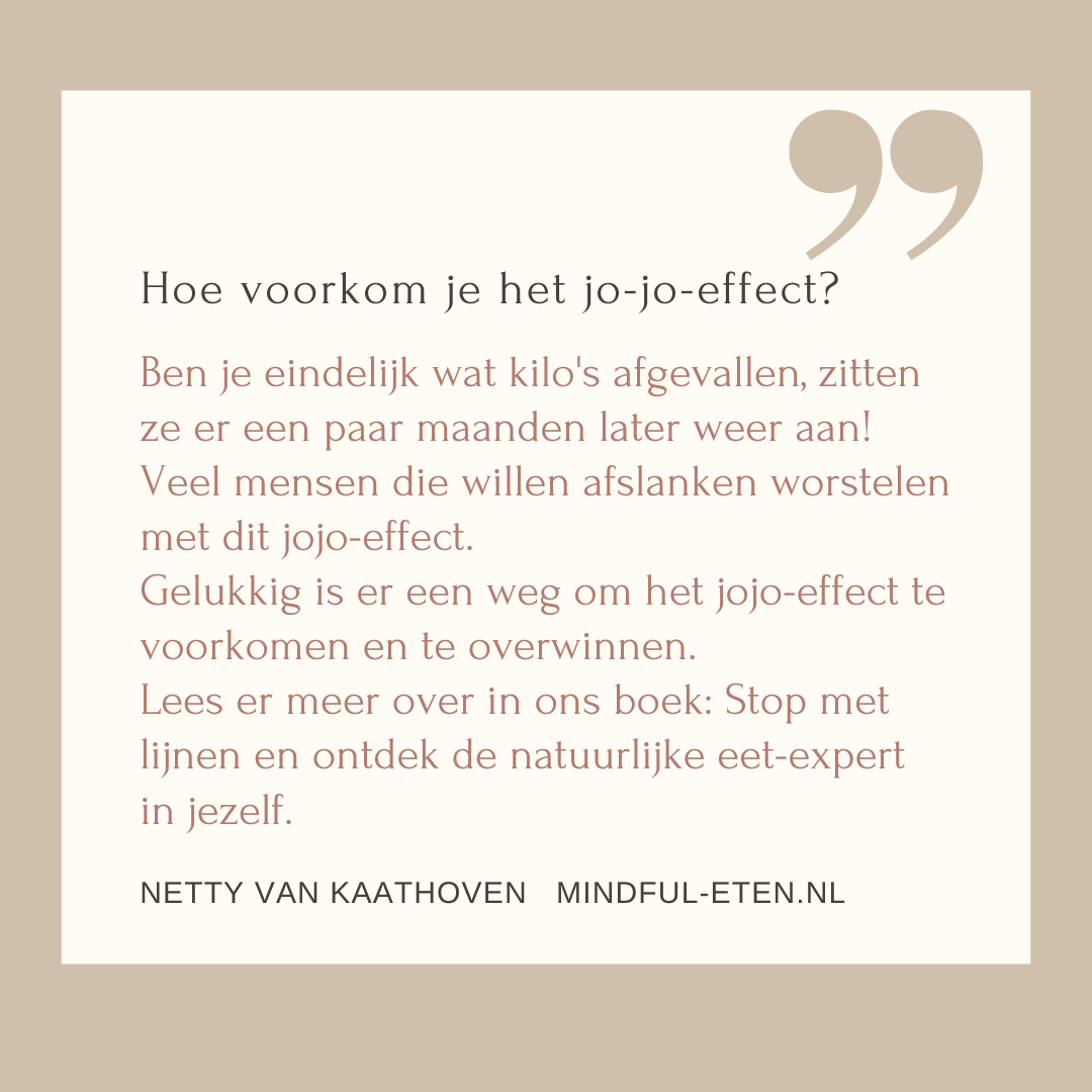 Waarom hebben zoveel mensen last van het jojo-effect?