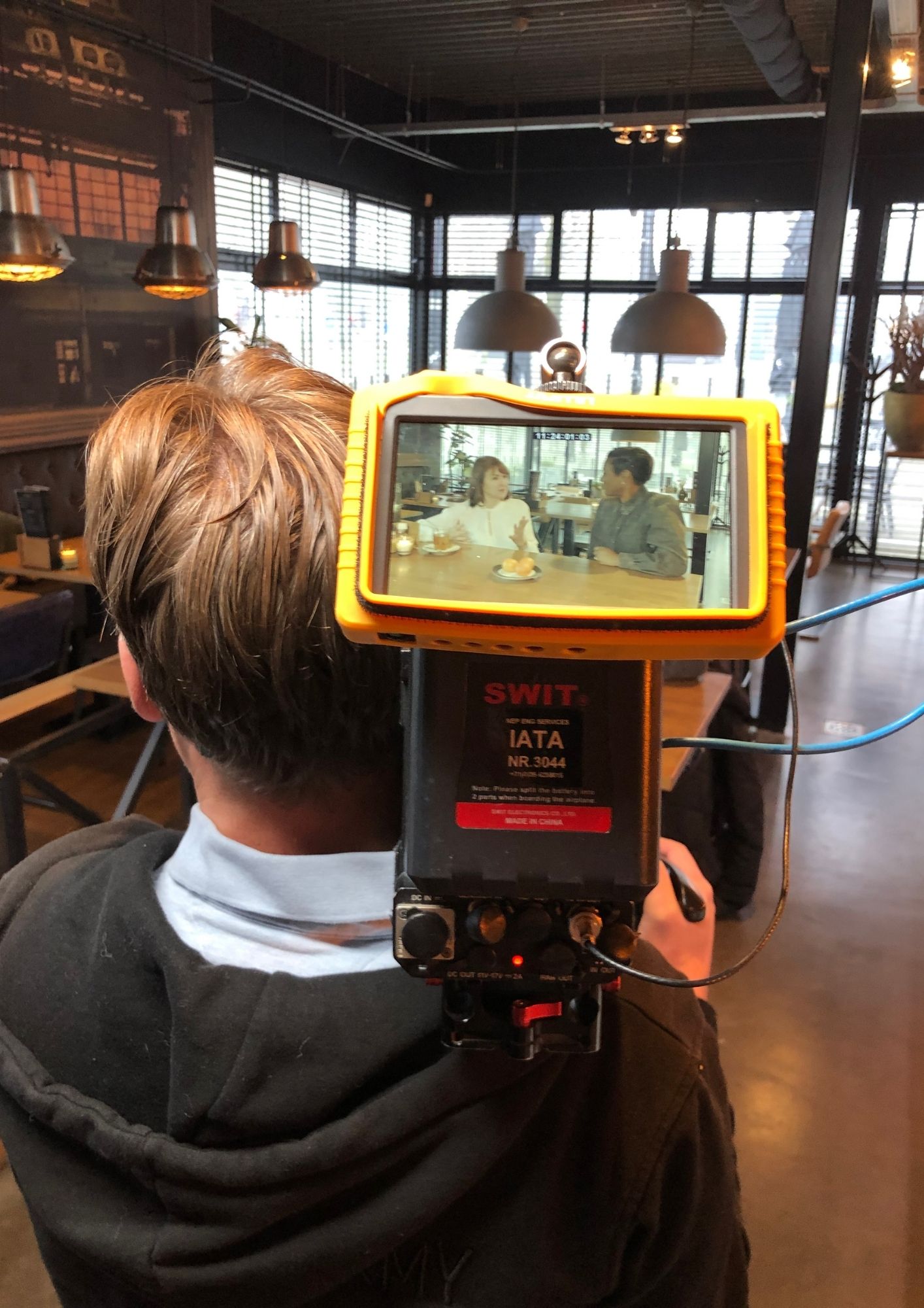 TV opname voor Net 5 over Mindful Eten