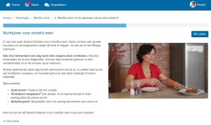 Online training mindful eten