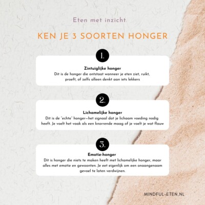 3 soorten hongertriggerss