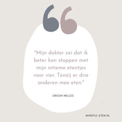 maagverzadiging niet kunnen voelen